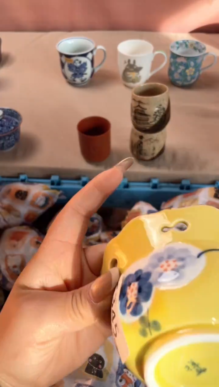 瓷片乔**枝瓷器瓷器F345