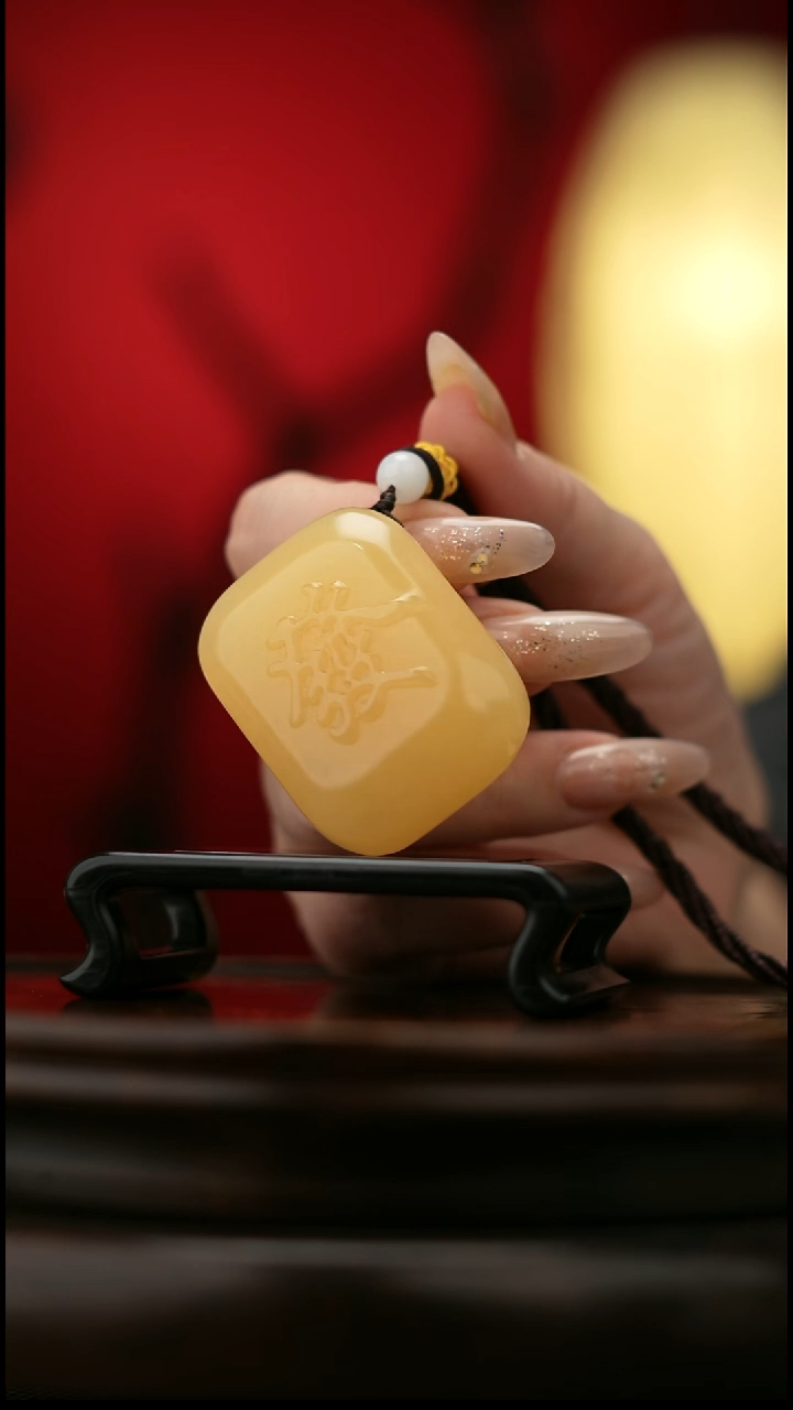 玉【發大财】天然玉石手把件