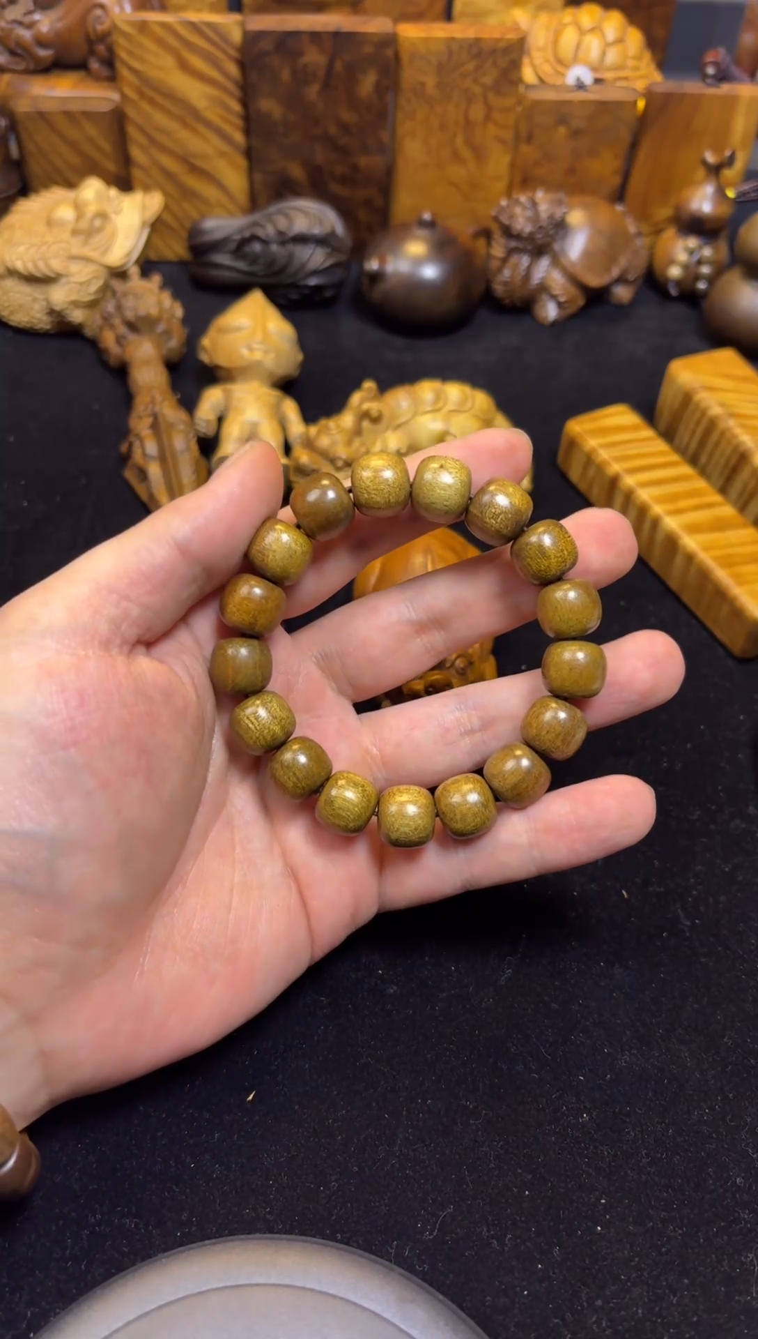 【闪购商品】楠木（金丝楠）其他1.2乌金桶珠手串36