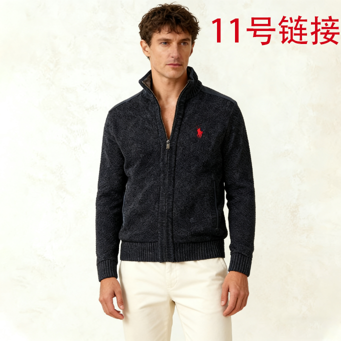 ⑪秋冬针织修身型立领针织衫冬季毛衣男士长袖半高领时尚户外休闲