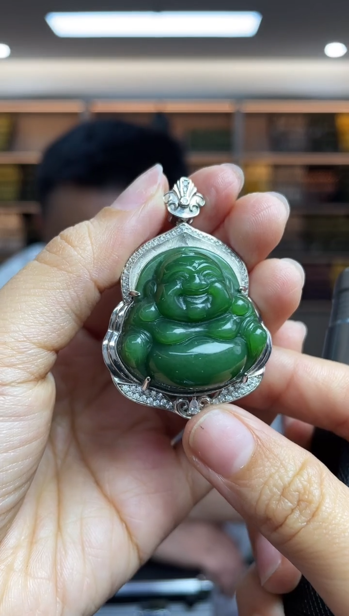 【闪购商品】和田玉·银S925镶嵌多样性发一件