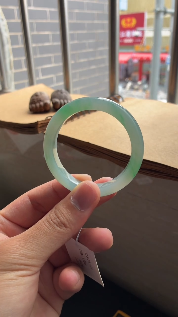 未镶嵌手镯翡翠2382号51.2