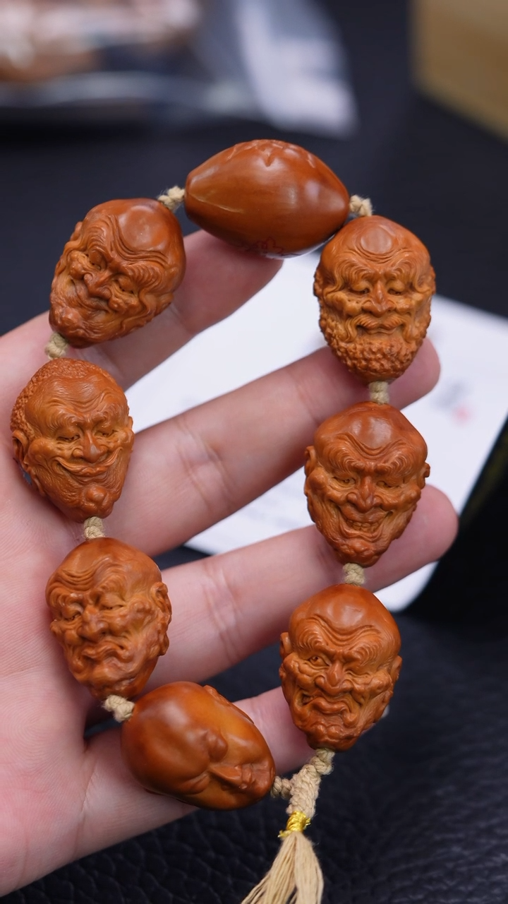 【闪购商品】橄榄核其他回血姚海峰2.2梵相七星罗汉手串