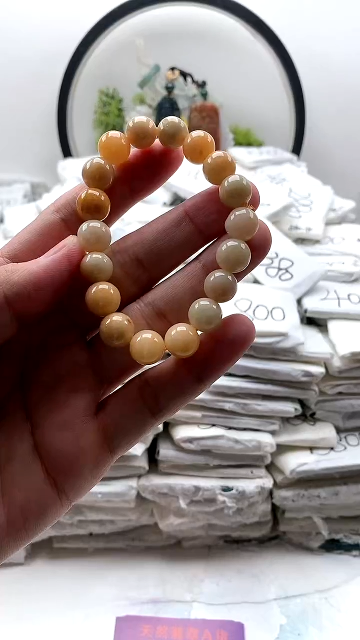 翡翠未镶嵌颈饰手串
