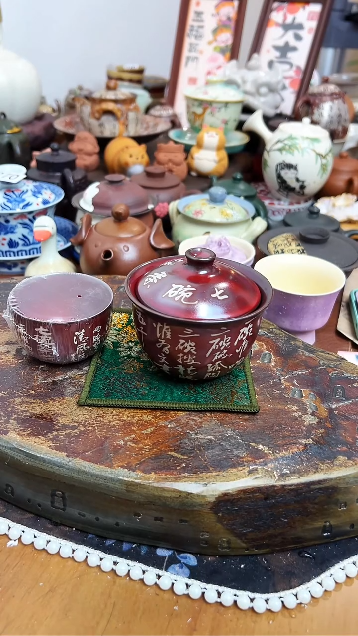 【 茶瓷物语】描银盖碗