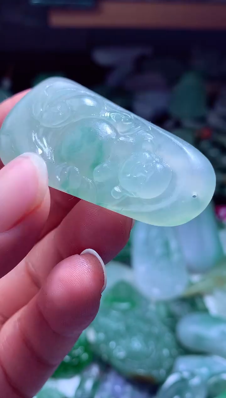 定制翡翠未镶嵌翡翠毛货定制