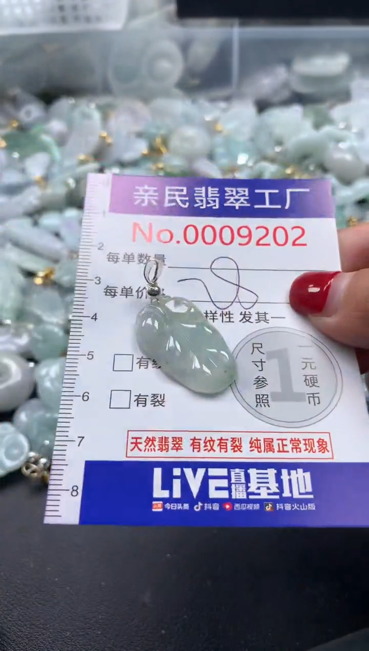吊坠(不含链)未镶嵌翡翠9202