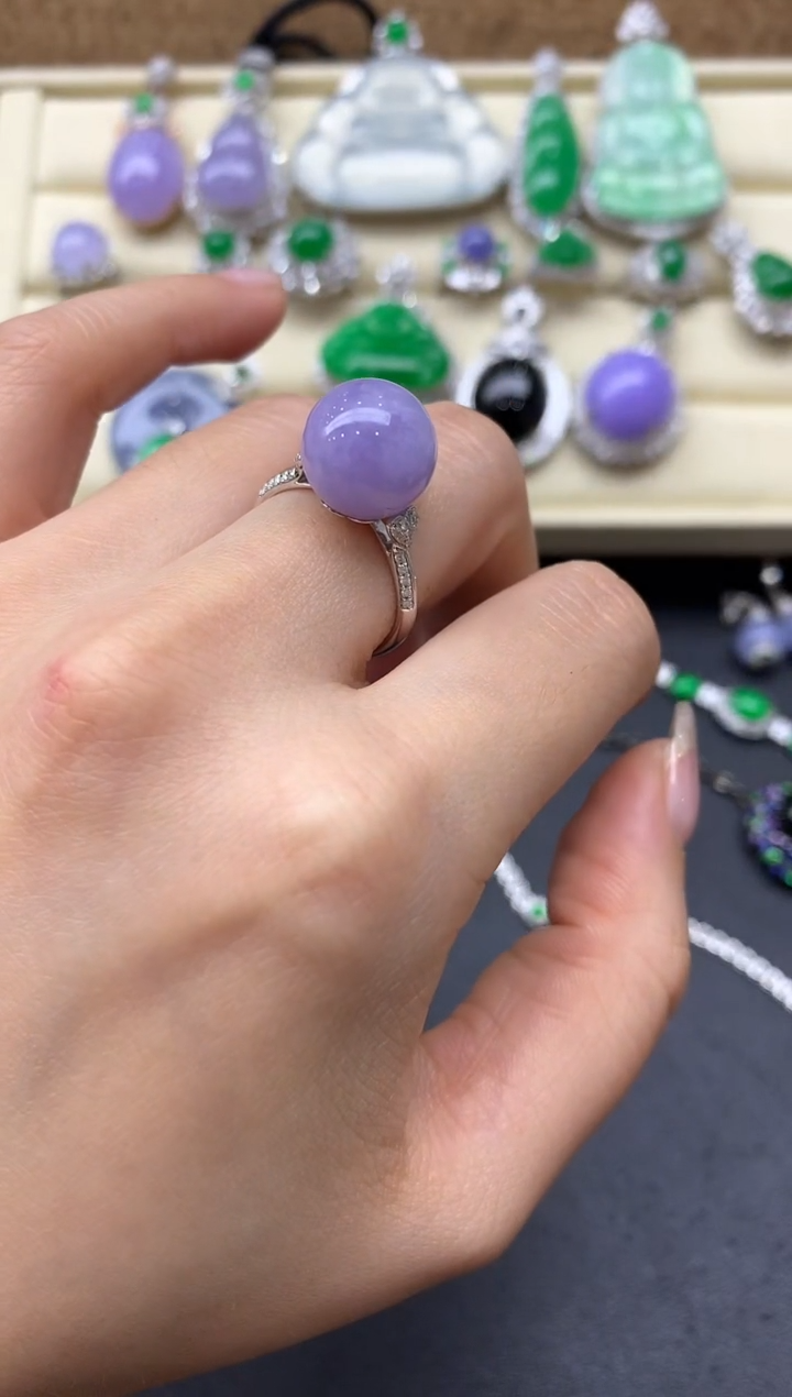 【闪购商品】翡翠戒指18K金镶嵌478-中国好珍宝