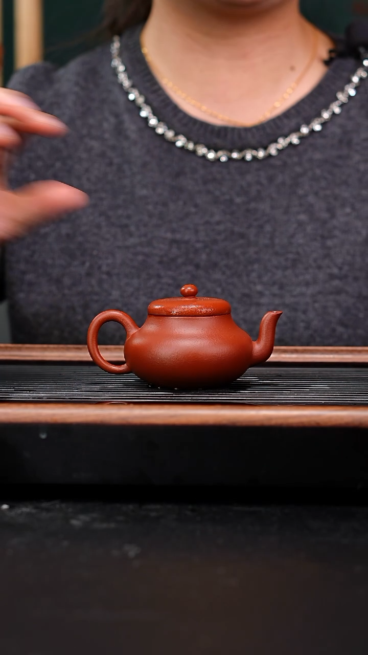 茶壶紫砂小煤窑朱泥君德130cc陈佳欢