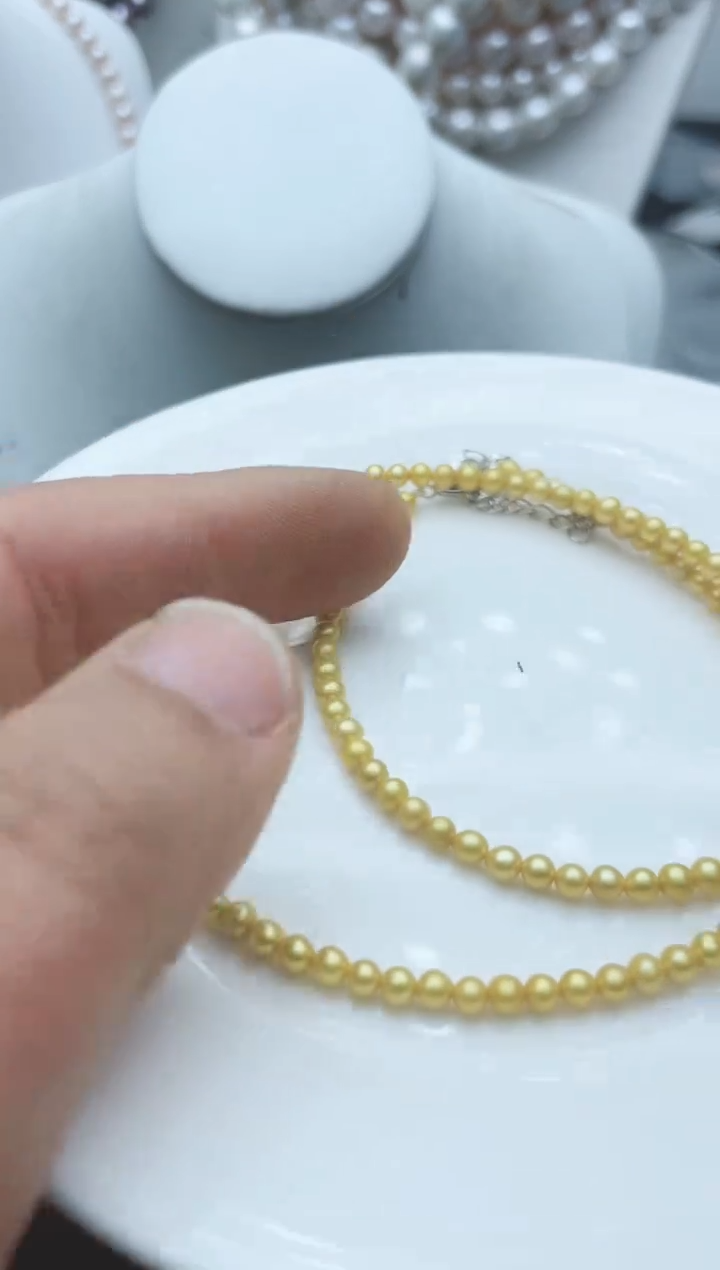 【闪购商品】淡水珍珠颈饰钛钢1