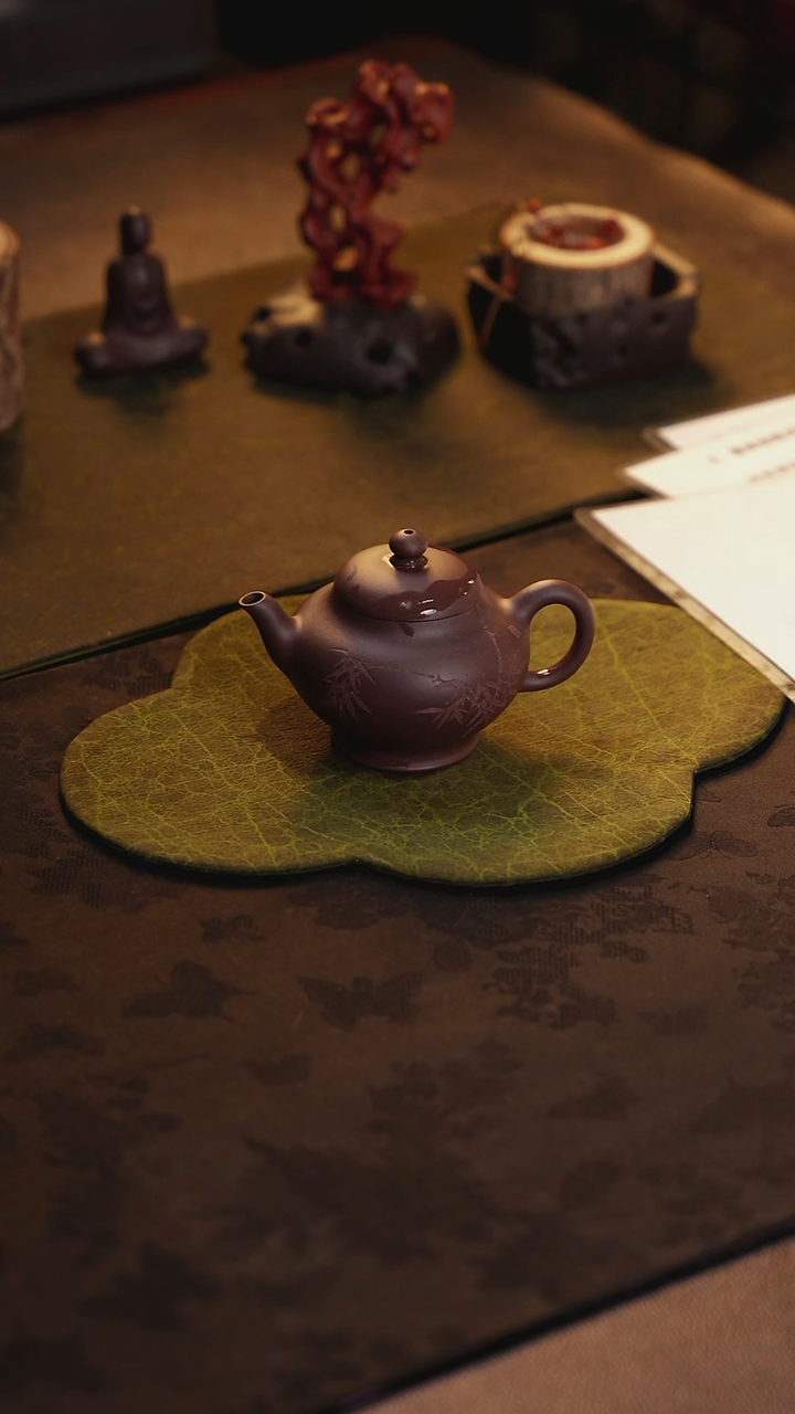 茶壶紫砂一厂特拼紫泥华颖