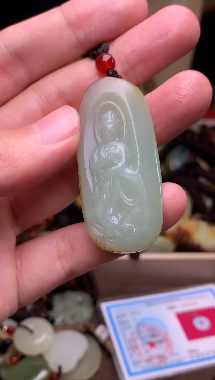 颈饰未镶嵌和田玉新疆料青海料清水和田玉吊坠