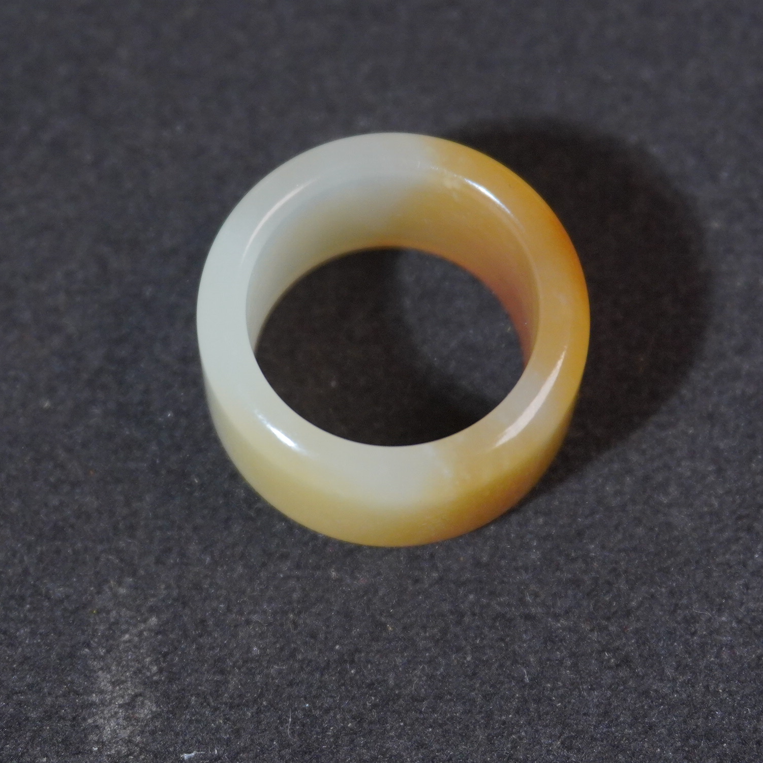 22YN70 清 和田玉飘糖扳指