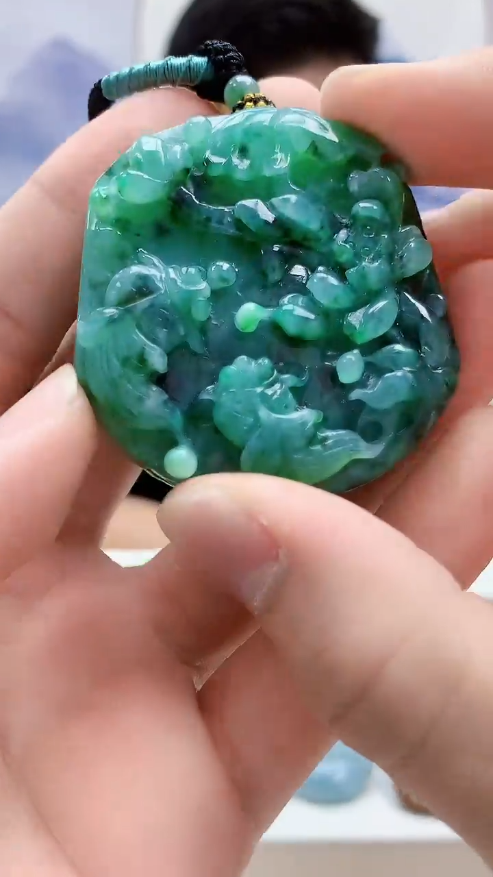 未镶嵌定制翡翠4917bb-毛货挂件66