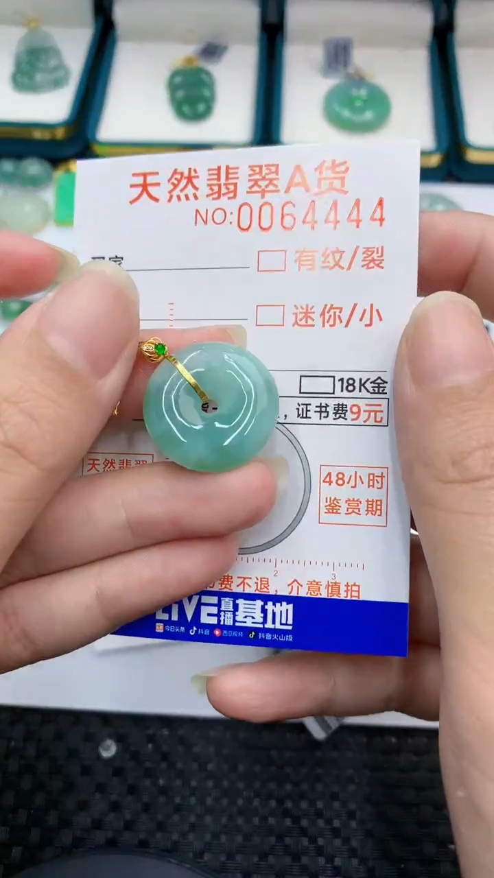 【闪购商品】翡翠颈饰18K金镶嵌            8