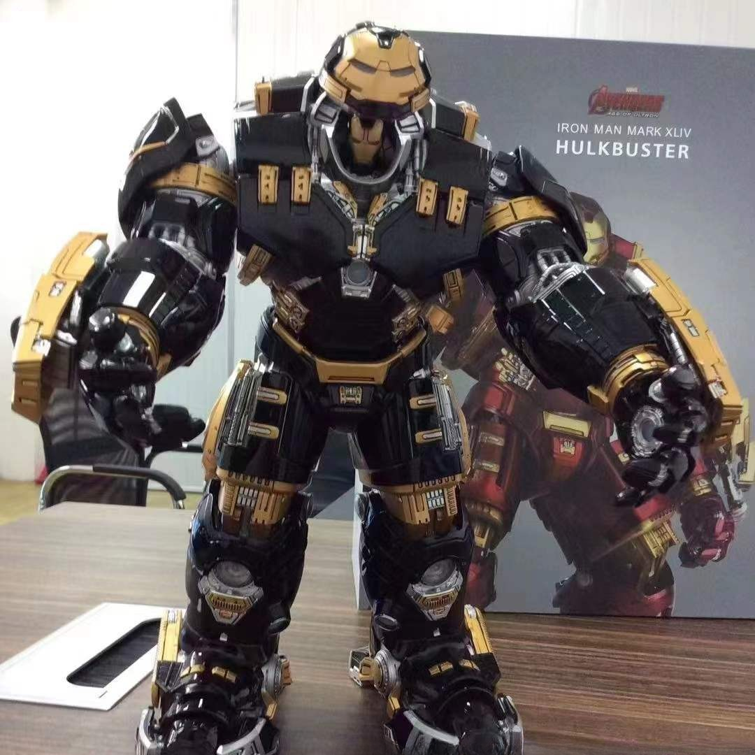 Comicave 1:12漫威合超合金属MK44黑金限定钢铁侠反浩克装甲模型