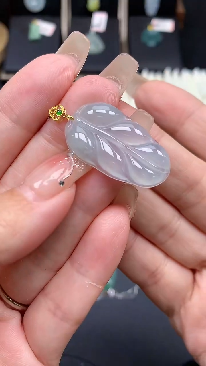 【闪购商品】翡翠吊坠(不含链)18K金镶嵌MS142004