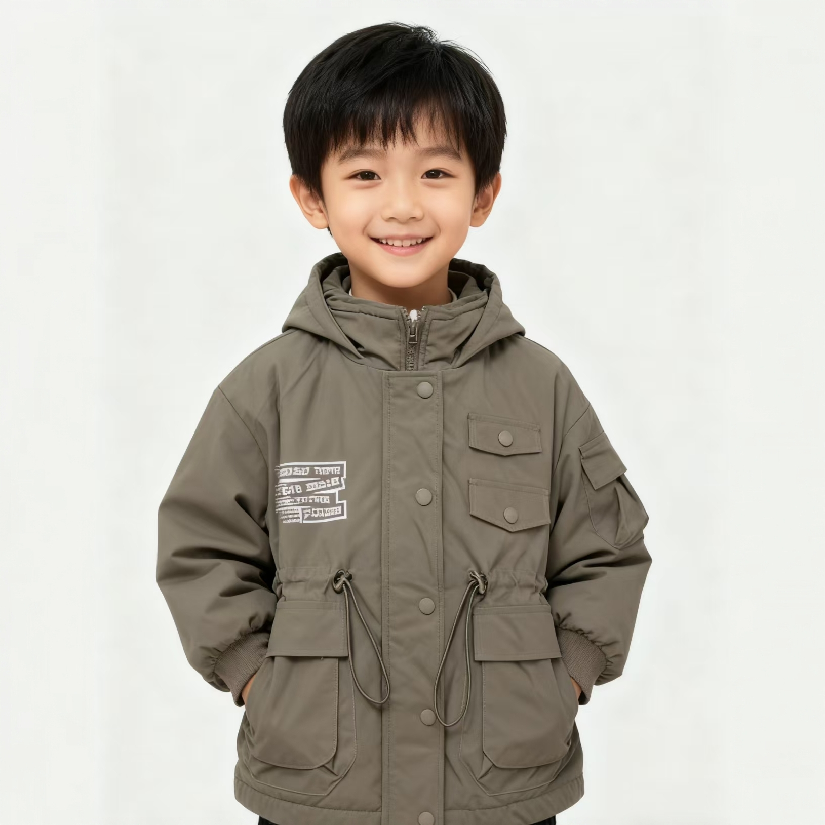 咖色派克冬款棉服