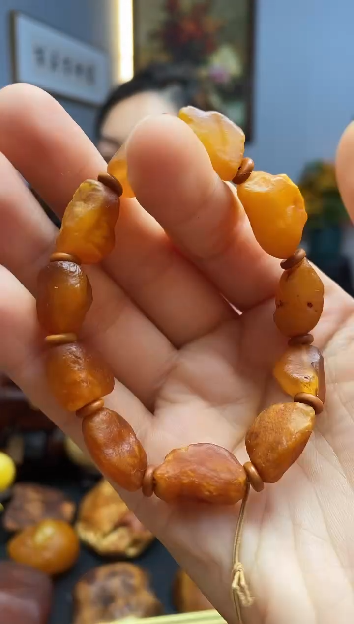 手链琥珀未镶嵌手串
