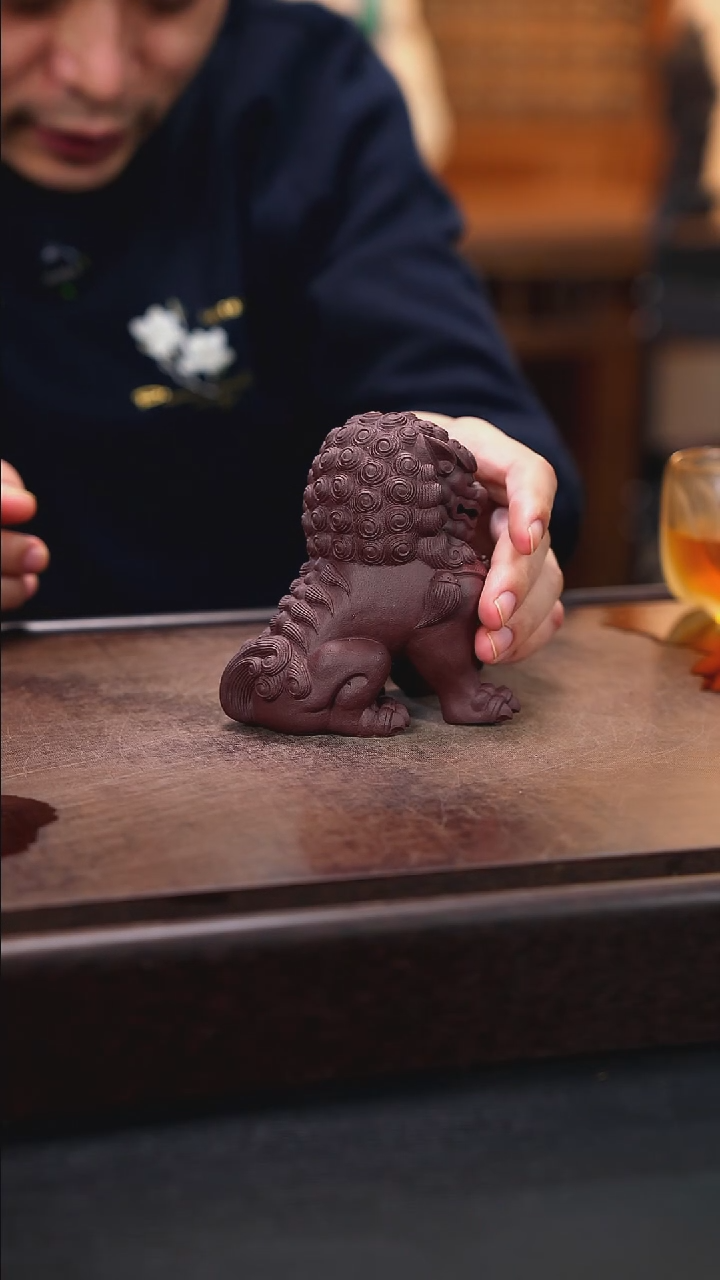 紫砂茶宠紫砂狮子