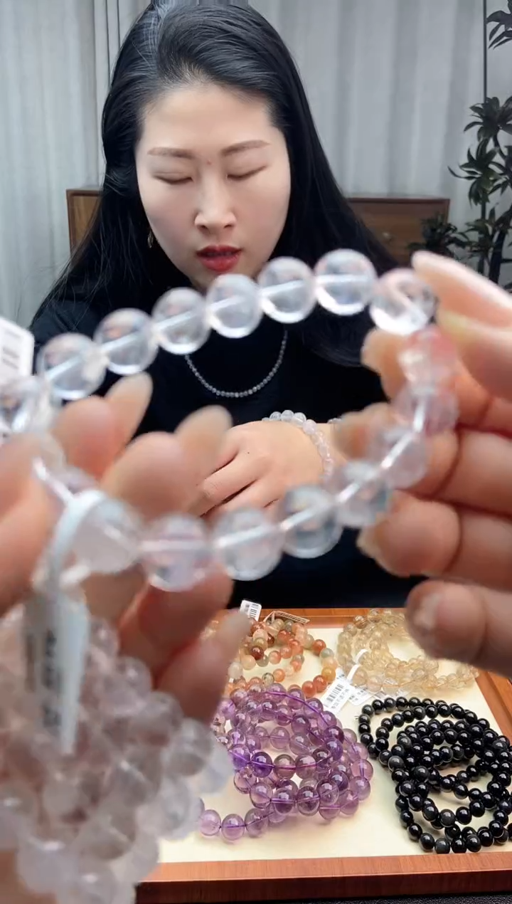 【闪购商品】水晶手链未镶嵌蓝针水晶手串【多样性发其一】