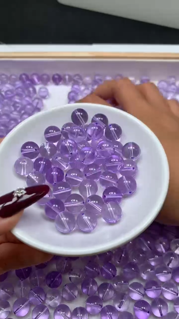 未镶嵌珠宝半成品水晶M691 维多利亚10mm10个8元