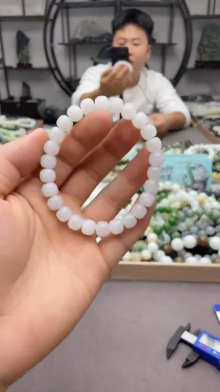 未镶嵌手串和田玉青海白玉9老型