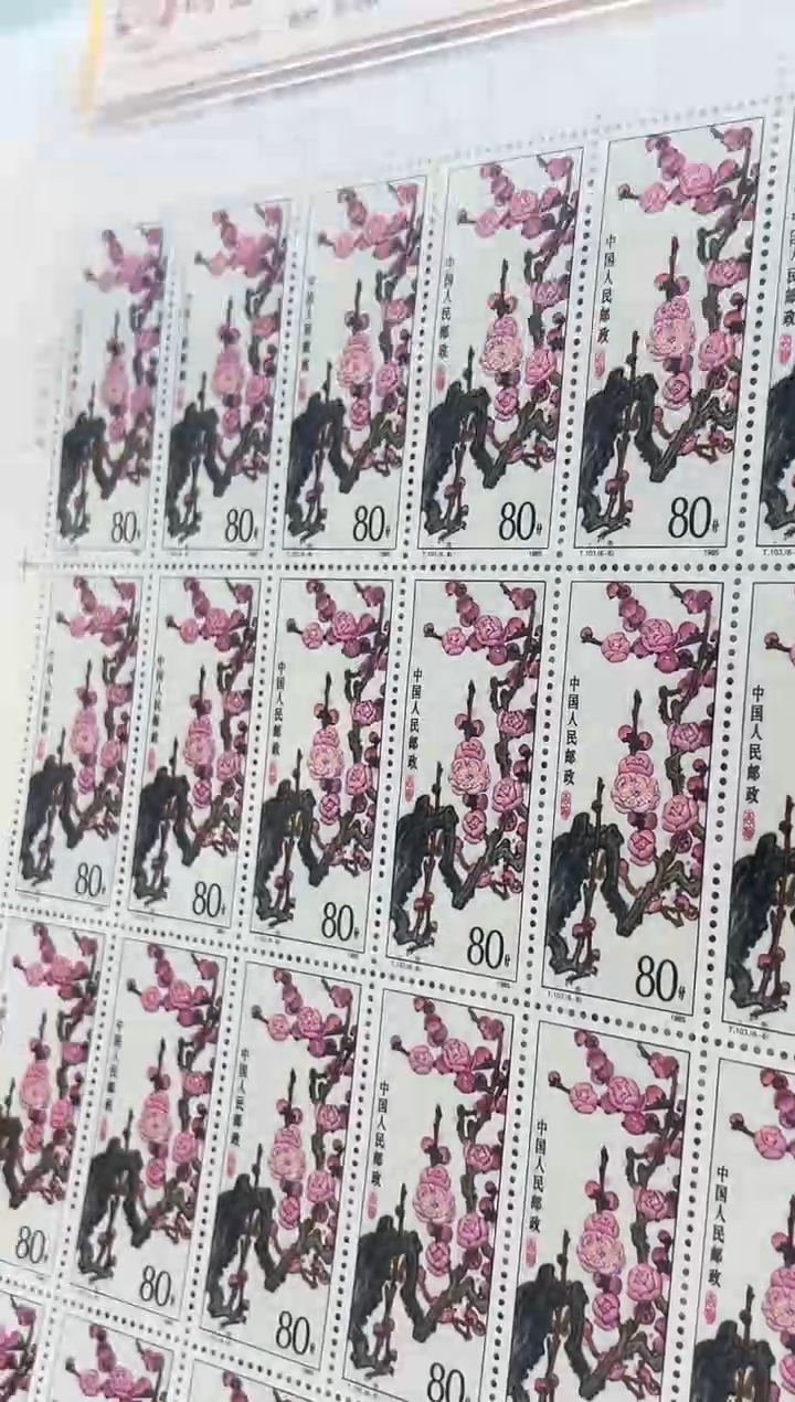 【闪购商品】T103梅花大版邮票 （六版）原胶95
