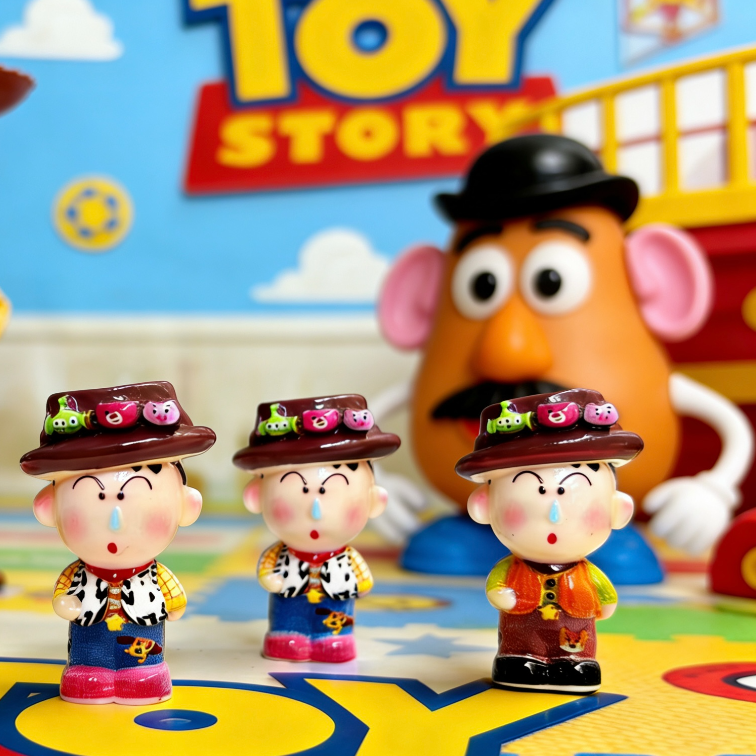 【歪歪DIY定制】全立体胡迪阿呆手工创意树脂diy配件