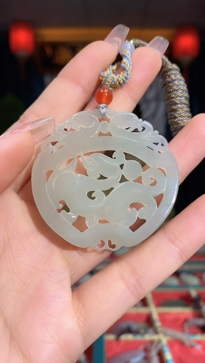 【闪购商品】和田玉颈饰未镶嵌貔貅扣