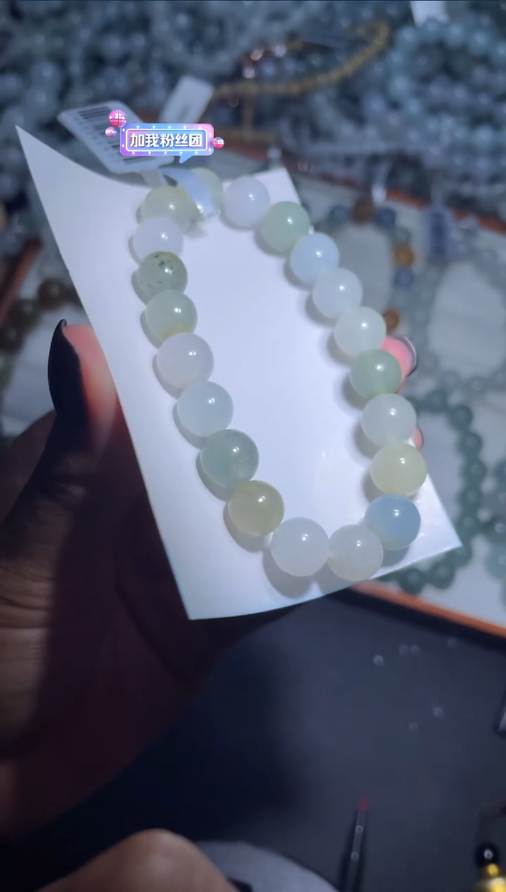 【闪购商品】定制翡翠未镶嵌天然缅甸A货翡翠手串5