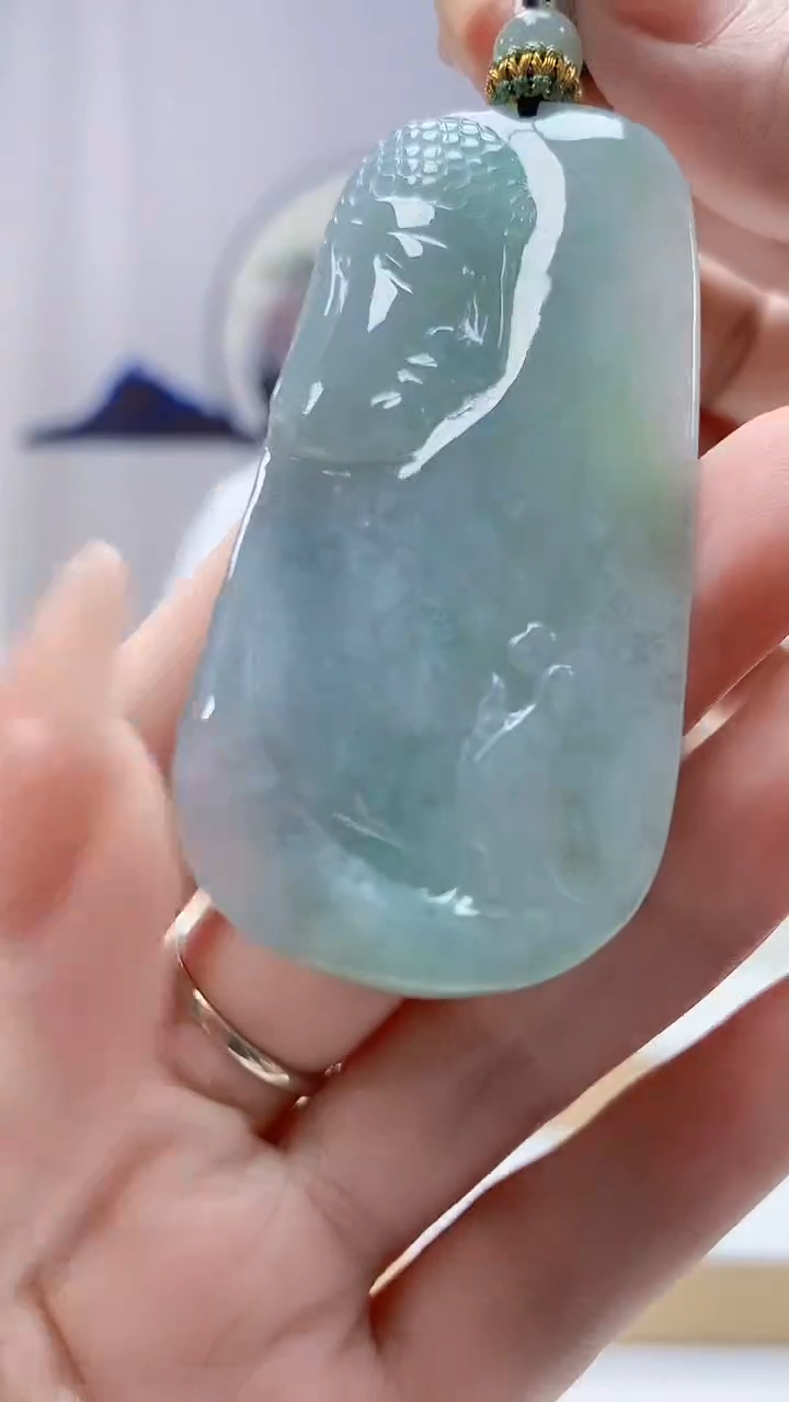 未镶嵌定制翡翠5028DD-毛货挂件62