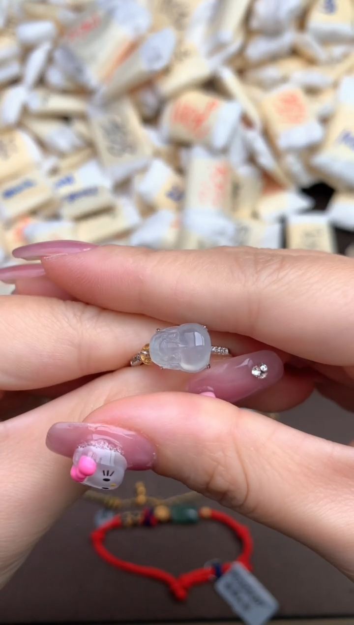 【闪购商品】翡翠戒指银S925镶嵌— 