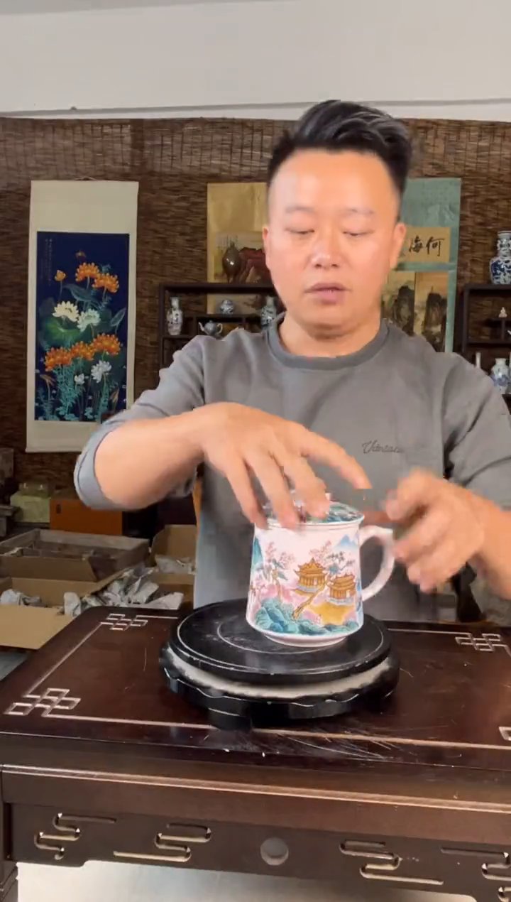 摆件瓷景德镇陶瓷摆件B075
