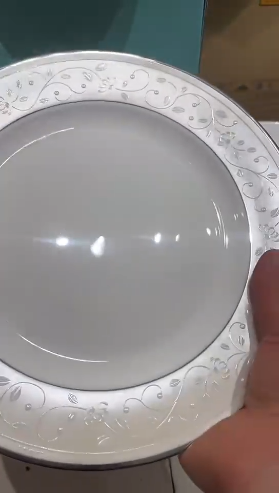 瓷1个10.5英寸平盘荣华富贵