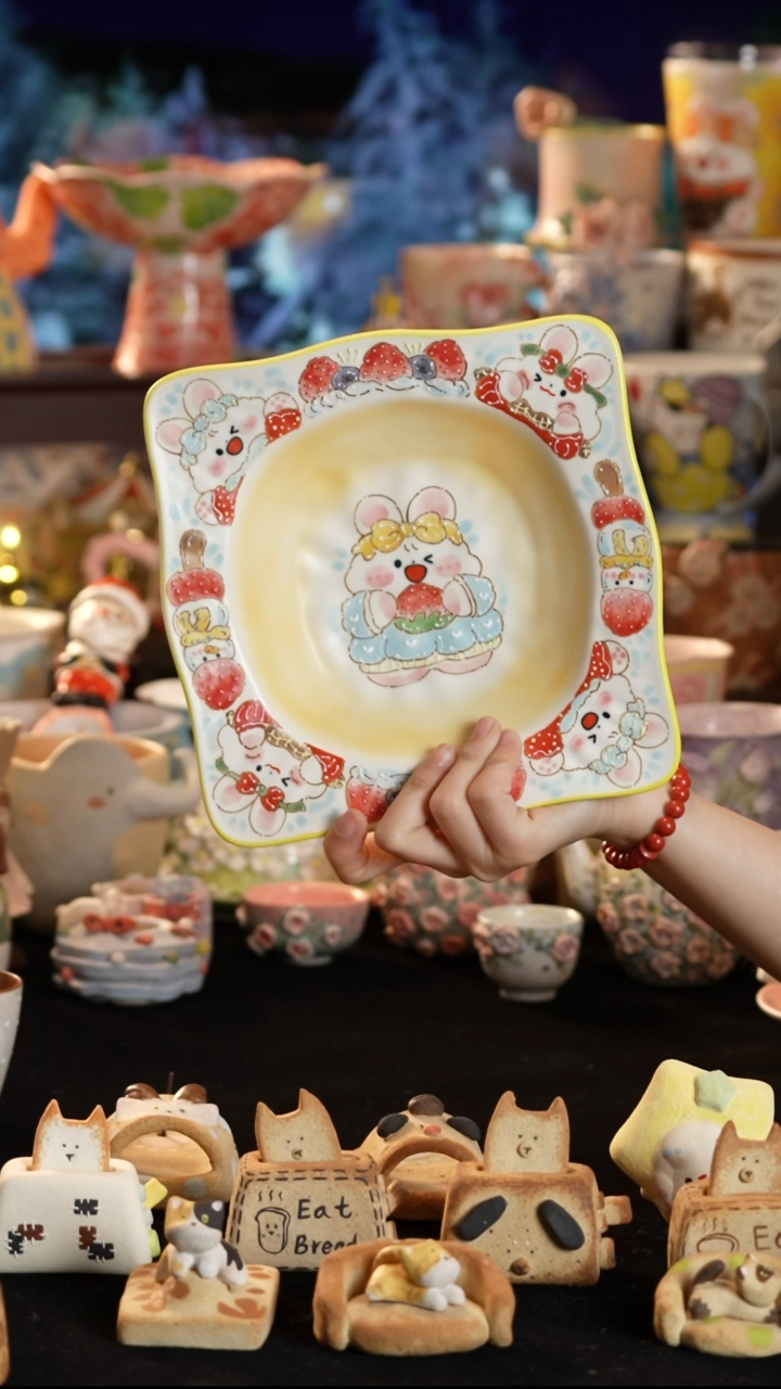 其他陶景德镇釉下彩手绘设计师款陶瓷