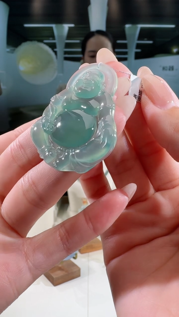 翡翠未镶嵌吊坠(不含链)纯天然A货翡翠佛公（多样性发其一）