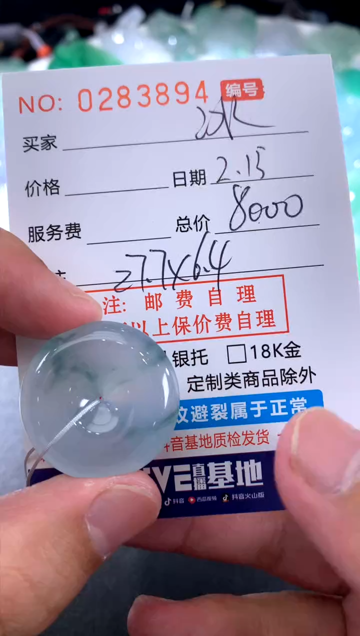 【闪购商品】翡翠颈饰未镶嵌 冰