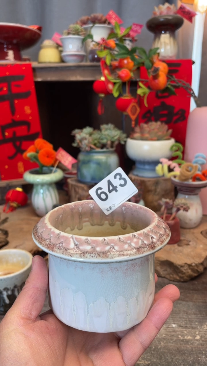 【闪购商品】摆件643知木小芳花盆