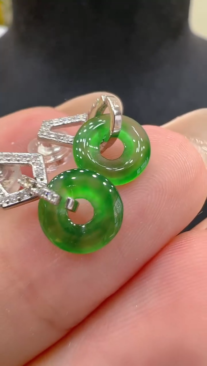 翡翠银S925镶嵌耳饰多样性团购发一件