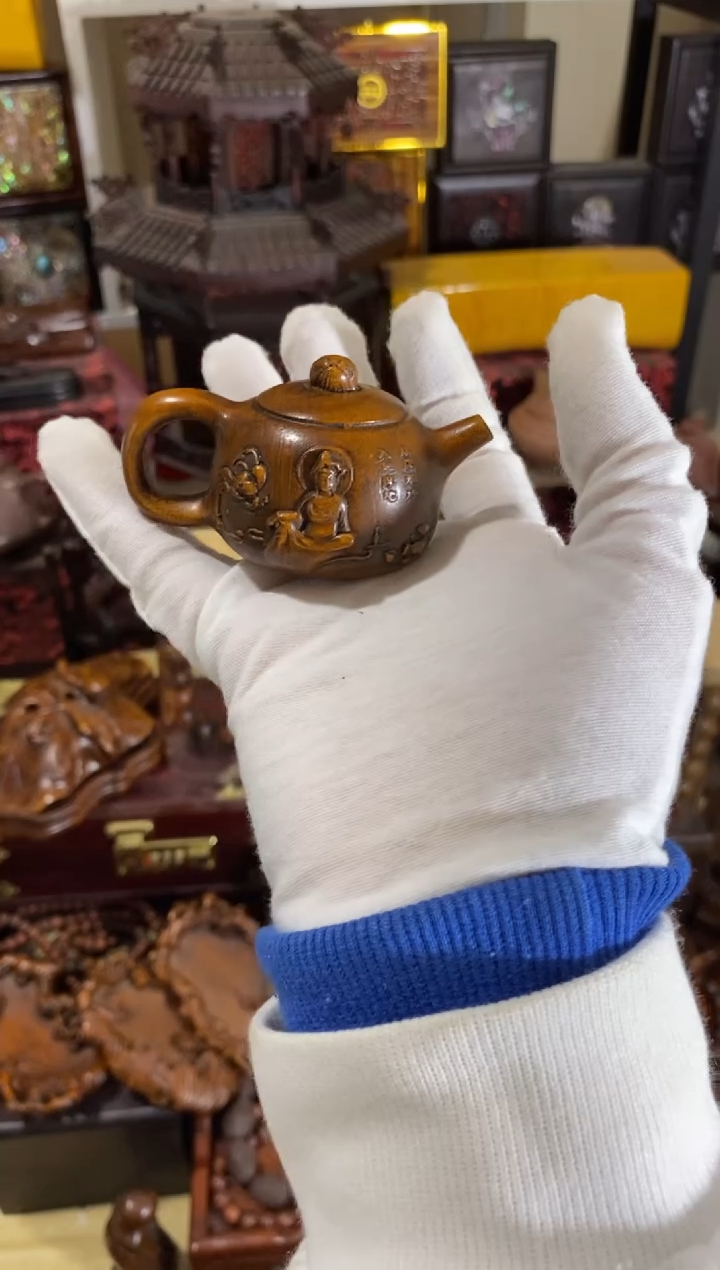 木小叶黄杨小件自在观音