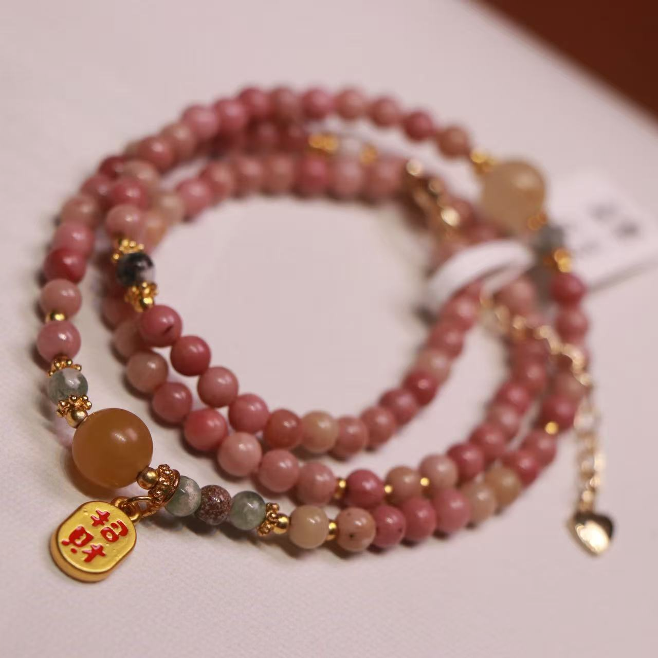 「沐兮文创」太阳石108颗脖挂夏日时尚百搭款饰品191968