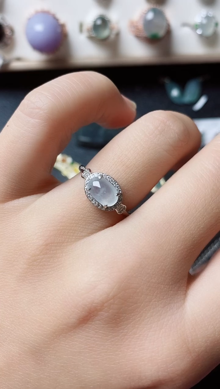 【闪购商品】翡翠戒指银S925镶嵌11111