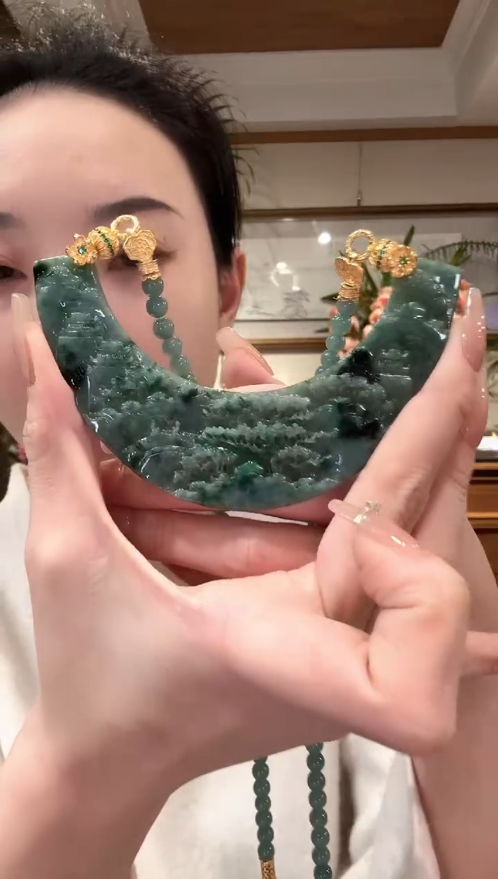 【闪购商品】翡翠颈饰未镶嵌国风