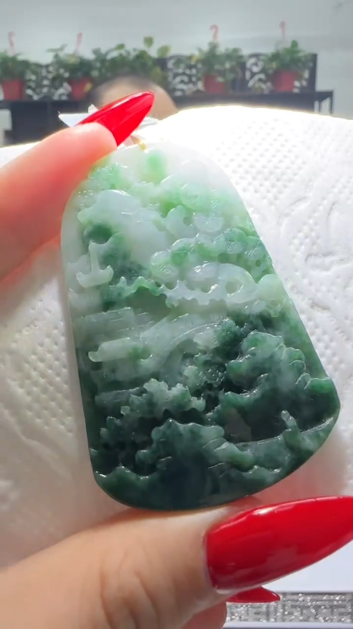 【闪购商品】翡翠颈饰未镶嵌天然翡翠A货吊坠