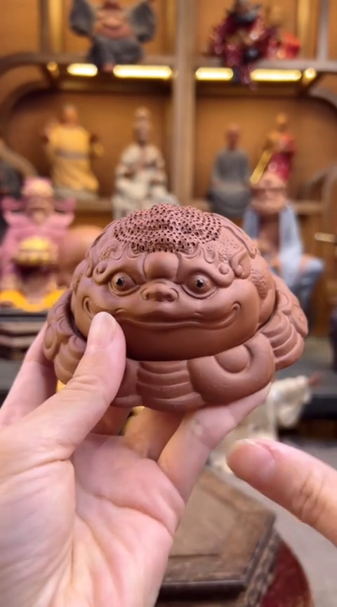 紫砂茶宠器闵茶宠摆件