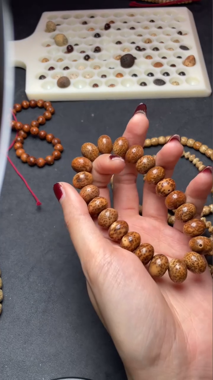 【闪购商品】星月菩提手串精工级中珀14*10算盘手串