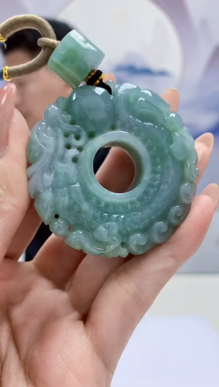 定制翡翠未镶嵌4917MM-毛货挂件61