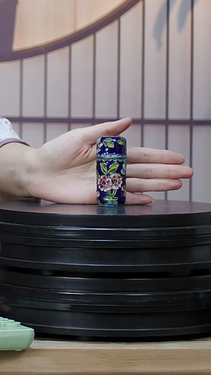 【闪购商品】非遗技艺 景泰蓝牙签筒宝蓝