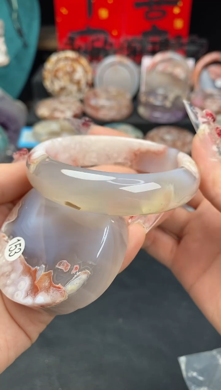 【闪购商品】石英质玉手镯（圆镯）未镶嵌57